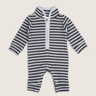 Grey Waffle Striped Stylish Jumpsuits