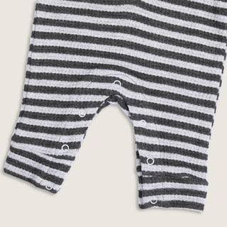 Grey Waffle Striped Stylish Jumpsuits