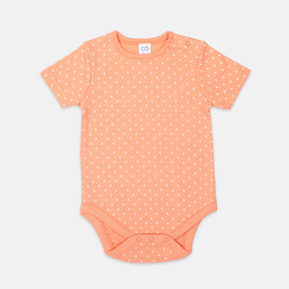 Orange Polka Dot Onesie