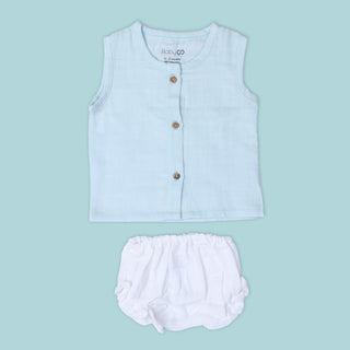 Blue & White Jabla, Bloomers