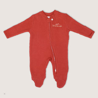 Story Begins Waffle Footie Romper