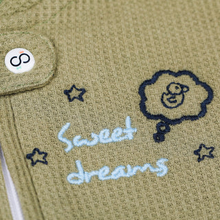 Sweet Dreams Waffle Footie Romper