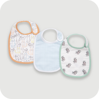 Pawsome, Solid Colour & Koala Cuddles Baby Bib Combo