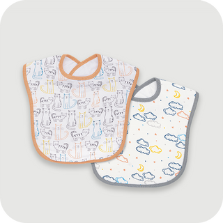 Paw-some & Cloudy sky Toddler Bibs