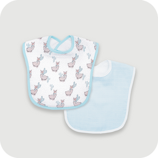 Drama Llama & Solid Color Toddler Bibs