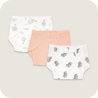 Up And Away, Solid Colour & Koala Cuddles Nappy Combo