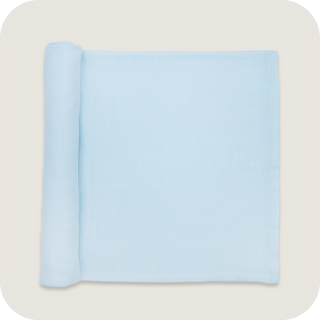 Blue Solid Colour Large Bath Towel