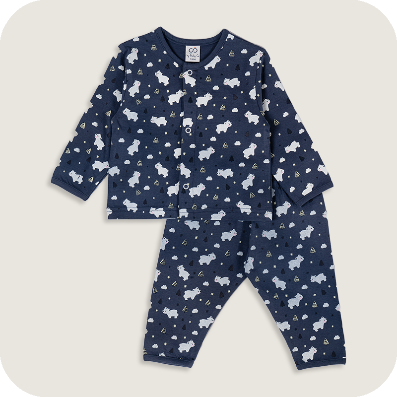 Ice Bear Pyjama Set – BabyCo Organics